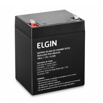 Bateria Selada para Alarmes e No-Breaks 4,5 Ah 12 Volts Elgin - 82312 - 141693