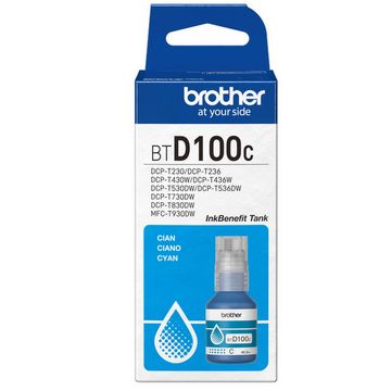 Tinta para Cartucho Brother Ciano Original - BTD100C -  5.000 páginas para DCP-T230, DCP-T430W, DCP-T436W, DCP-T530DW, DCP-T730DW e DCP-T830DW-ES-06
