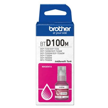 Tinta para Cartucho Brother Magenta Original - BTD100M -  5.000 páginas para DCP-T230, DCP-T430W, DCP-T436W, DCP-T530DW, DCP-T730DW e DCP-T830DW-ES-06
