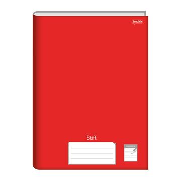 Caderno Caligrafia Capa Dura Costurado 96 Fls 200x275 Vermelho Stiff - Unitario - Jandaia - 74969-77