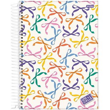 Caderno Universitário Capa Dura Espiral 15 Matérias 240 Fls 200x275 Uma Stella Laço - Unitário - Jandaia - 68793-88
