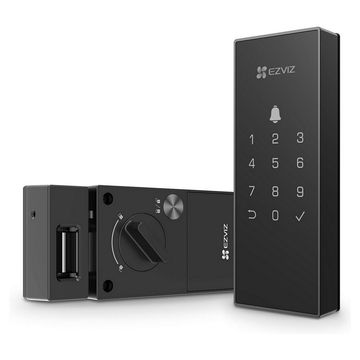 Fechadura Digital Wi-Fi com Abertura Senha ou Cartão EzViz CS-DL03-R100-WP-BK