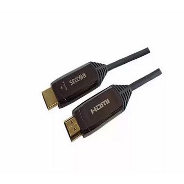 Cabo HDMI Fibra Óptica Ativa Macho x Macho 2.0 4K 10 Metros Seccon - ZLX-HDMI2.0-10M-SINOP-03