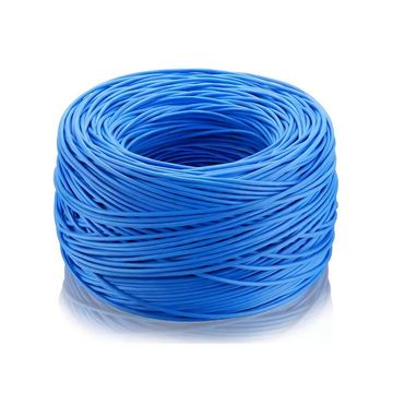 Cabo de Rede 24AWG Legrand Cat.5E LSZH 4 Pares Azul 63030114 Rolo com 100 Metros - 100% Cobre Homologado ANATEL