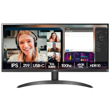 Monitor LG Tela 29 UltraWide LED IPS FHD 100Hz 1ms Preto 1x HDMI 1x DP - 29WQ500