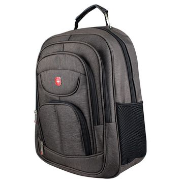 Mochila para Notebook 18 Polegadas Marrom Cabo de Aço Yins Brasil - YS-28112