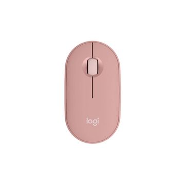 Mouse Sem Fio Bluetooth Logitech M350S Pubble 2 1000dpi Rosa - 910-007048