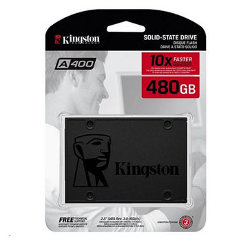 SSD 480 GB Sata 3 2,5" Kingston SA400S37/480GB Leitura 500 MBPS Gravação 450 MBPS-ES-06