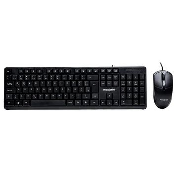 Kit Teclado + Mouse Com Fio USB Maxprint CF1001 Preto - 60000156