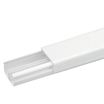 Canaleta Fechada Enerbras Barra 2 Metros 20x10mm Branco com Divisória - 361/2-E Vendido Unitário-SINOP-03