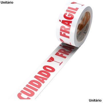 Fita Empacotamento 48mm x 50 Metros Cuidado Frágil - Koretech - Unitário - 18.11.0.0129