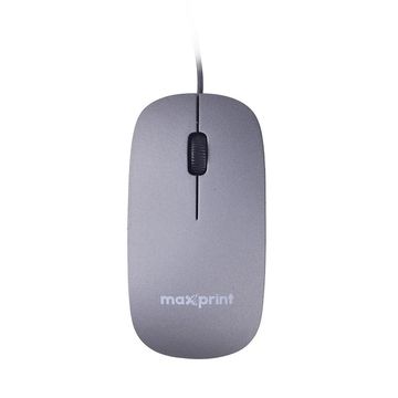 Mouse USB Maxprint Surface 1200dpi Cinza - 60000160