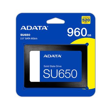 SSD 960 GB Sata 3 2,5" Adata ASU650SS-960GT-R Leitura 520 MBPS Gravação 450 MBPS