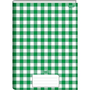 Caderno Brochurão Capa Dura Costurado 96 Fls 200x275 Xadrez Verde - Unitário - Jandaia - 75897-77 - 141782