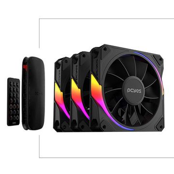 Kit Cooler com 3 Fans ARGB Pcyes 120x120x25mm com Controle e Controladora - K3ARGBSF3BR-SINOP-03