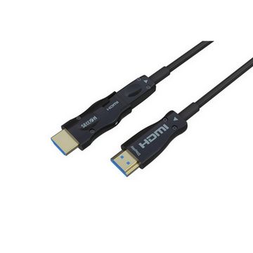 Cabo HDMI Fibra Óptica Ativa Macho x Macho Destacável 2.1 8K 20 Metros Seccon - ZLX-HDMI2.1-19-303-20M-SINOP-03