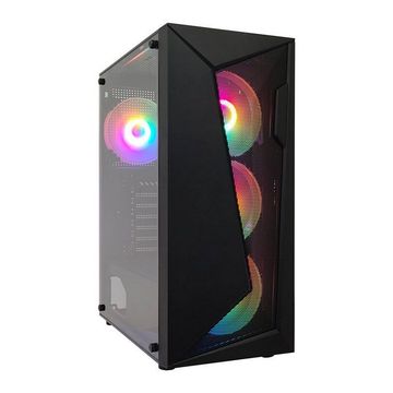 Gabinete Gamer Lateral de Vidro sem Fonte e Cooler Preto Duex - DX305M-RGB-FAN-SINOP-03