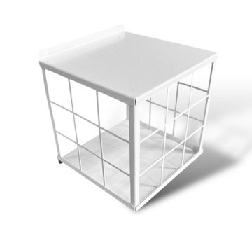 Grade Protetora Para Câmera - Branco Fibra Metal - GRP-SINOP-03