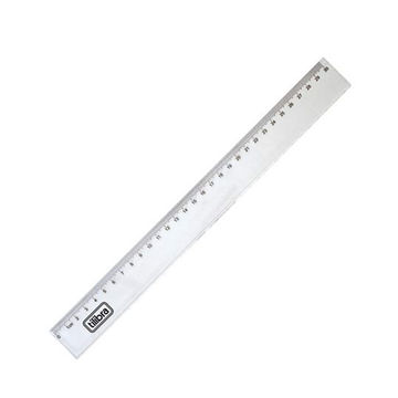 Régua Plástica 30CM Tilibra Transparente Caixa com 20 Unidades - 288772