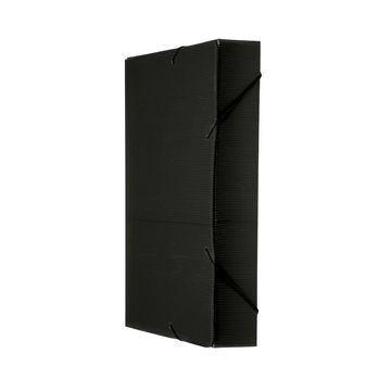 Pasta Aba Elástico 340 x 245mm Lombo 5,5cm Preto Nova Onda Polibras - Unitário - 20404