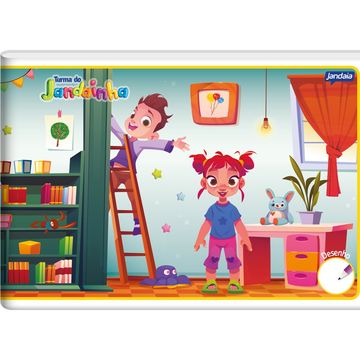 Caderno Cartografia Capa Flexível 40 Fls 200x140 Turma do Jandainha - Unitário - Jandaia - 402-77