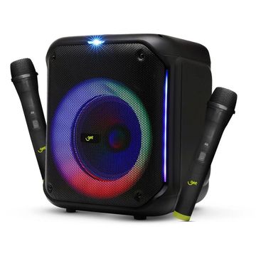 Caixa de Som Amplificada GT Cube 250w Rms TWS, Bluetooth, USB, Cartão de memória, Rádio FM e Entrada Auxiliar Goldentec Get - 72231