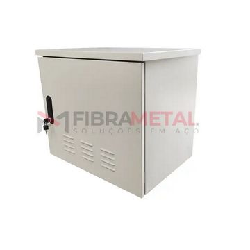 Rack Outdoor Aço 12U 12x300mm Bege Fibra Metal - RO12300