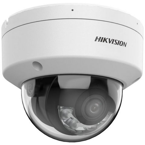 Câmera CFTV IP PoE DS-2CD3167G3-LISU Dome 6.0MP ColorVu 40m 2,8 mm com Microfone e Saida para Alarme - Hikvision