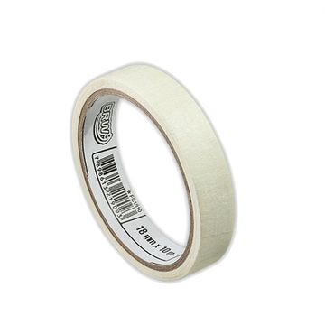 Fita Crepe 18mm x 10 Metros Branco Unitário - BRW - FC1810-F