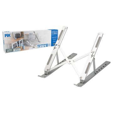 Base para Notebook até 15,6 polegadas Altura Ajustável - Ergonômico Regulável de Alumínio Pix - 079-0062