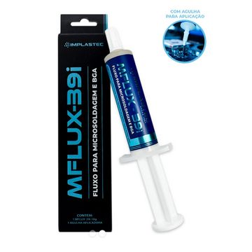 Fluxo de Microsoldagem Seringa 10g MFLUX-39i Implastec - PAMF0010PC - Vendido Unitário