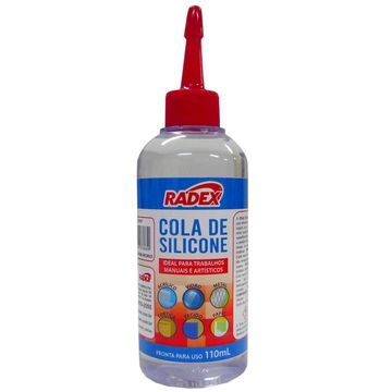 Cola de Silicone Líquida Para Artesanato 110 Gramas Unitário - Radex - 9397