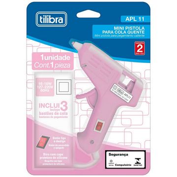 Pistola de Cola Quente Bastão Tilibra 16 Watts Bivolt - 388556