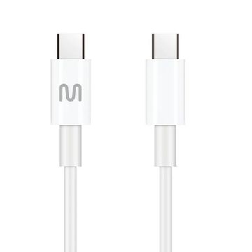 Cabo USB Type-C Macho - Type-C Macho 1,2 Metro Branco Multi  - WI453