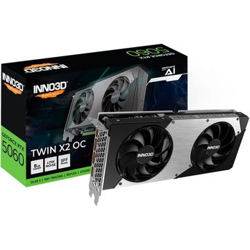 Placa de Vídeo Inno3D Geforce RTX5060 Twin X2 OC 8GB DDR7 128Bits HDMI Displayport - RTX5060 - N50602-08D7X-195070N