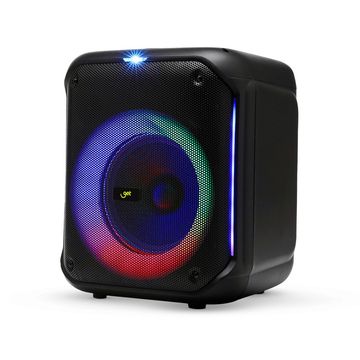 Caixa de Som Amplificada GT Cube 2 250w Rms TWS, Bluetooth, USB, Cartão de memória, Rádio FM e Entrada Auxiliar Goldentec Get - 67699