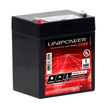 Bateria Selada para Alarmes e No-Breaks 5,0 Ah 12 Volts Unipower - UP1250 - 141584-SINOP-03