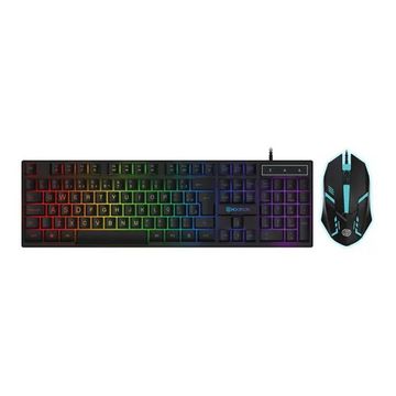Kit Teclado + Mouse USB Gamer Hoopson Preto com Led - TPC-096KP-SINOP-03