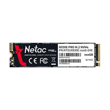 SSD 1.0 TB M2-NVME PCI-e 3x4 2280 Netac NT01N930E-001T-E4X Leitura 2130 MBPs Gravação 1720 MBPS