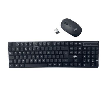 Kit Teclado + Mouse sem Fio G-Fire 1000dpi Preto - KW80138B