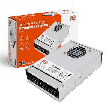 Fonte Colmeia 12V 15A 180W Bivolt FC Fontes - FC1210RP