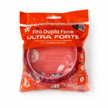 Fita Dupla Face Acrílico 24mm x 2 Metros Unitário Fixa Forte - FC Fontes - FCFT2402D