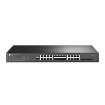 Switch Gerenciável L2+ Tp-Link SG3428-BR 24 Portas 10/100/1000 Mbps + 4 Portas SFP + 1 Porta Console Rj45 JetStream - Omada