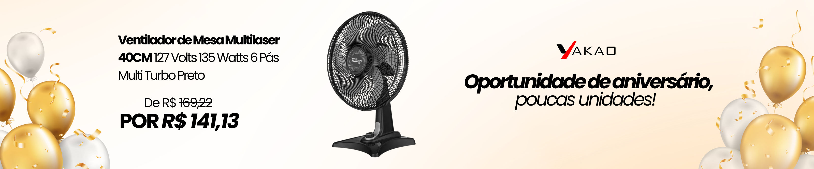 ventilador promoção