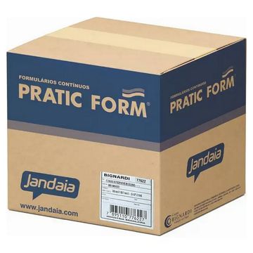 Formulário 80C 2 Vias Razão Autocopiativo Branco/Azul 3000F Pratic Form Jandaia - 77622