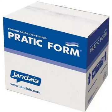 Formulário 80C 1 Via Razão - Folha  Dividido ao Meio - Branco 6000F Pratic Form Jandaia - 17607
