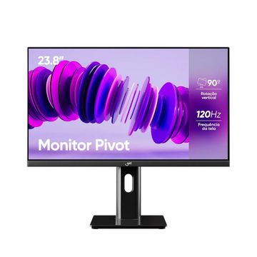 Monitor Get | Goldentec Tela 23,8 LED 120Hz 7ms Full HD Preto 1x VGA 1x HDMI - 72243 - com Ajuste de Altura