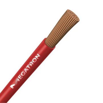 Cabo de Energia Flexível 750 Volts 6,00mm Vermelho Megatron - 7842 - Vendido por Metro