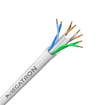 Cabo de Rede 23AWG Megatron Cat.6 4 Pares Branco - 2422 - Vendido por Metro - 100% Cobre Homologado ANATEL