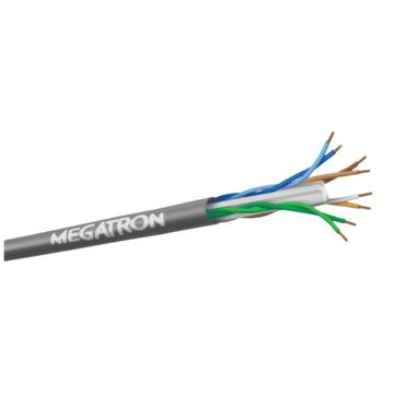 Cabo de Rede 23AWG Megatron Cat.6 LSZH 4 Pares Cinza 2718 Vendido por Metro - 100% Cobre Homologado ANATEL